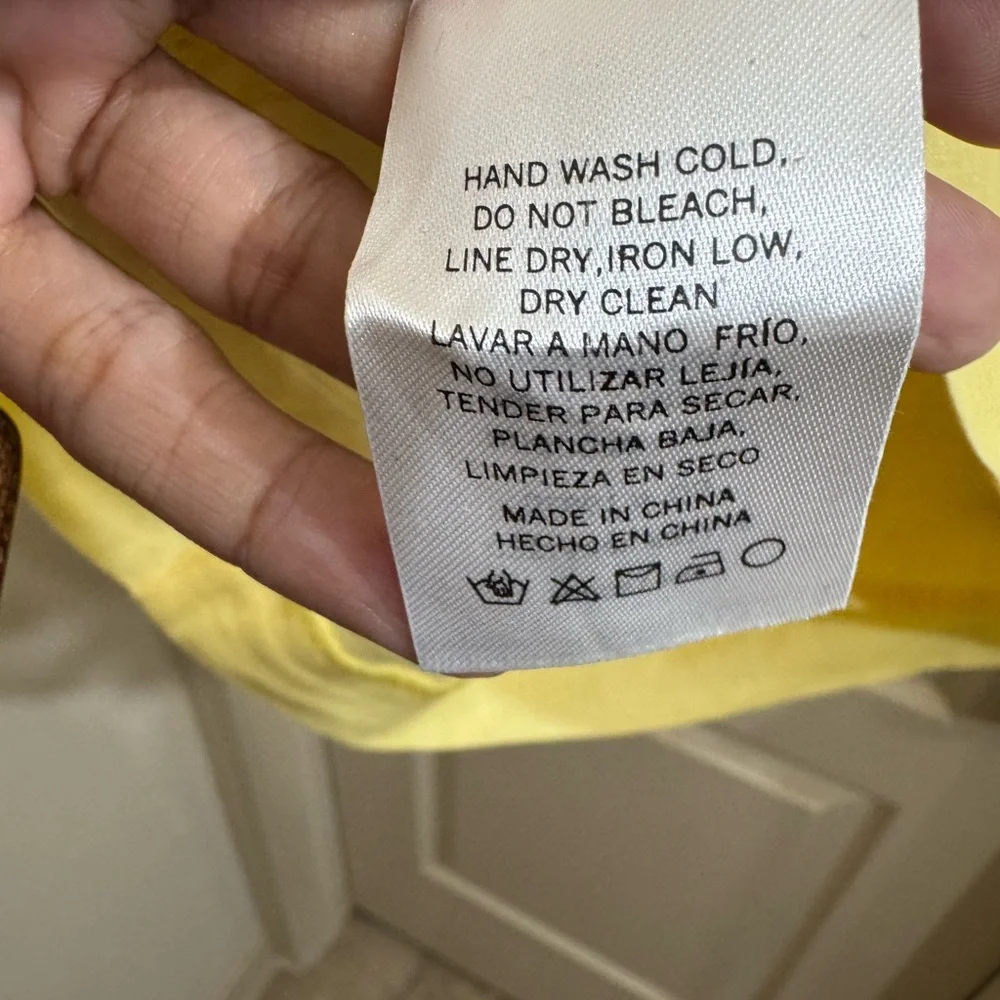 NWT Yellow One-Shoulder Dress - Picture 6 of 9